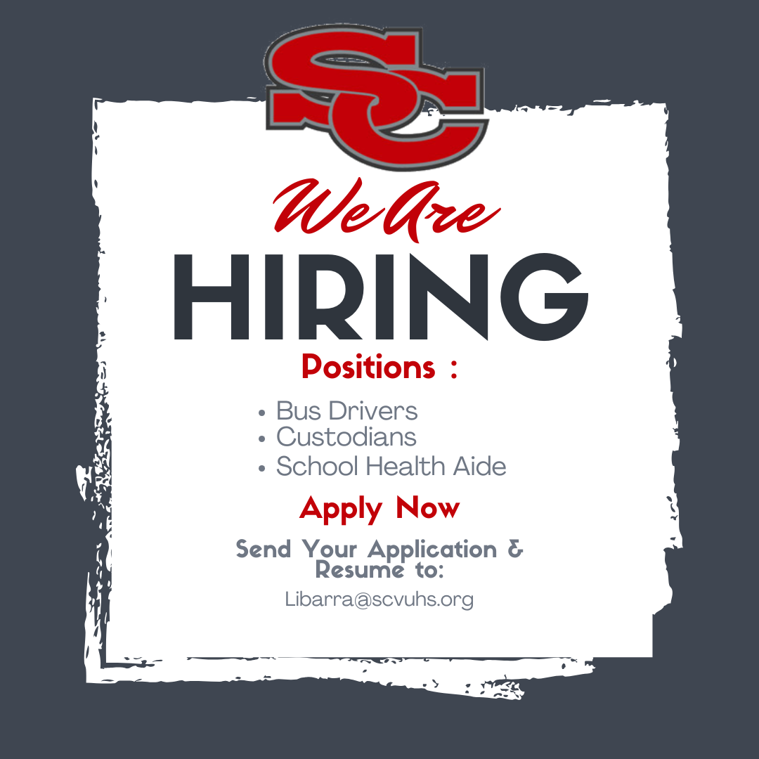 We are Hiring flyer