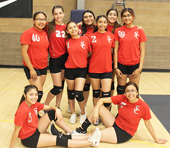 The wonderful Santa Cruz Varsity Volleyball team